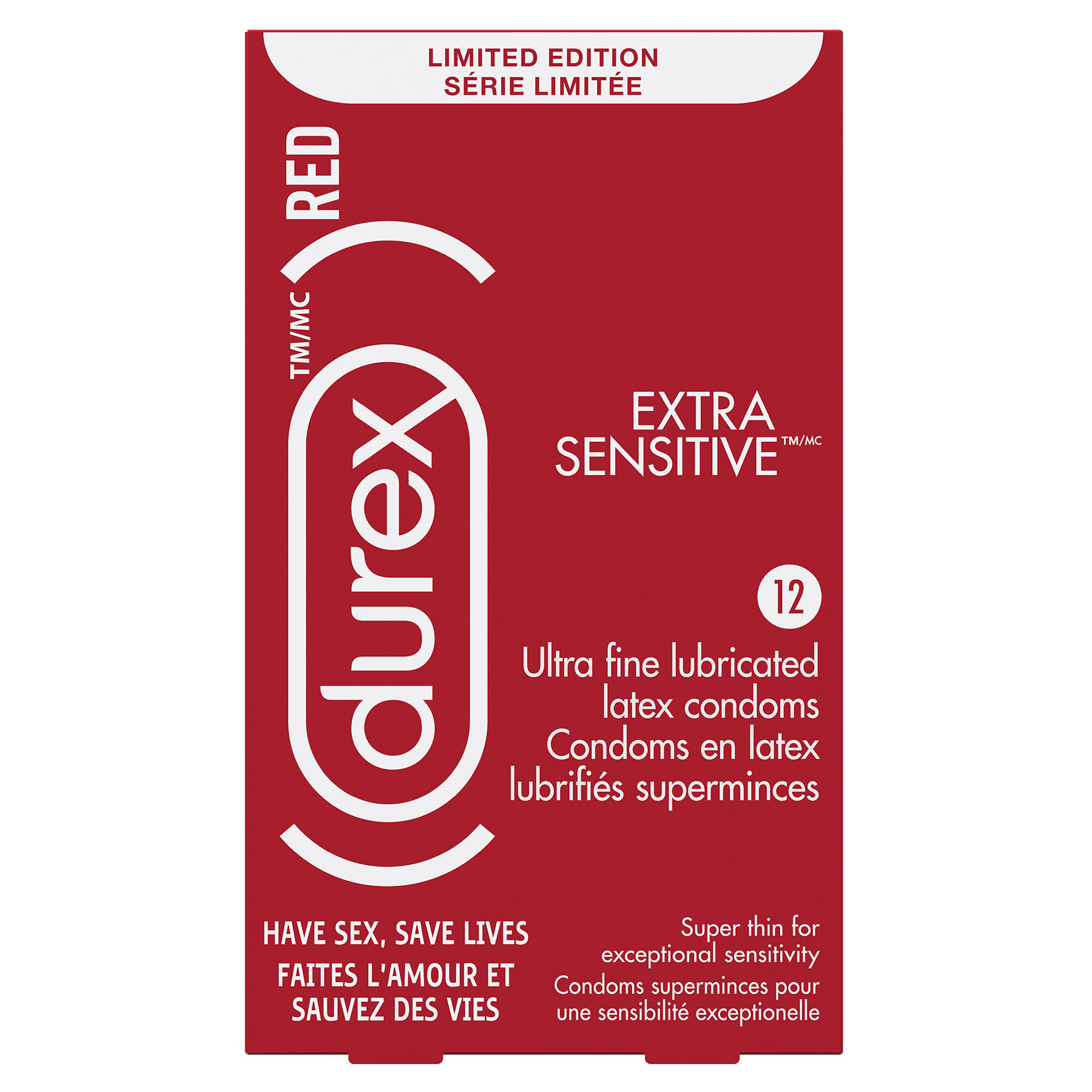 DUREX® (RED) Extra Sensitive™ Condoms (Canada)